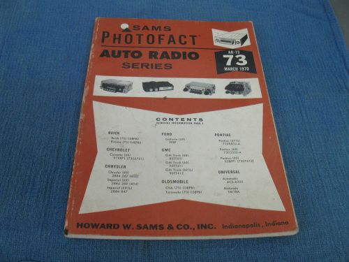 1960&#039;s 70&#039;s buick ford pontiac chevy gmc olds chrysler radio repair manual   813