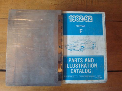1982-92 pontiac firebird parts and illustration catalog