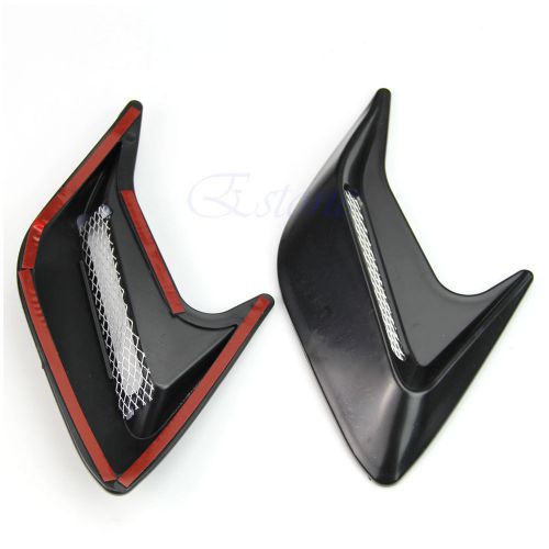 Car auto racing air flow fender mesh side decoration vent sticker black 3m tape