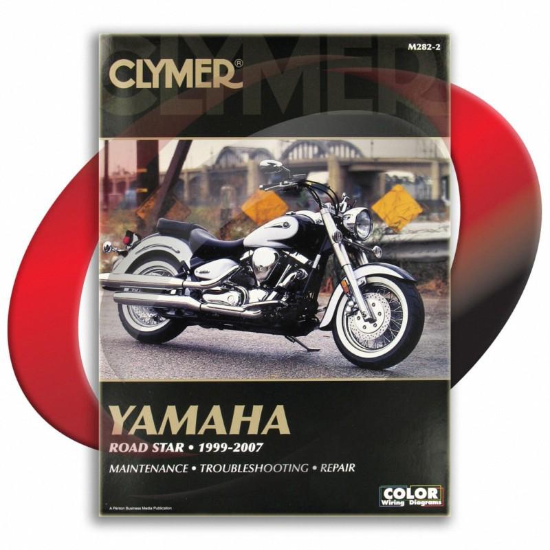 2004-2007 yamaha xv1700am road star midnight repair manual clymer m282-2