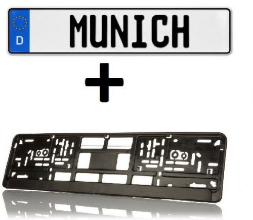 German euro germany european license plate frame tag munich mÜnchen bmw x5 m3 m5