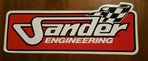 Sanders engineering sprint car wheels decal