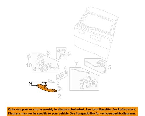 Honda oem 02-04 cr-v back door-handle, outside 74810s9aj11zh