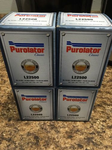 Purolator classic oil filter l22500 lot of 4