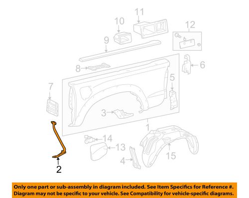 Toyota oem 05-15 tacoma pick up box-side panel front support right 6560804030