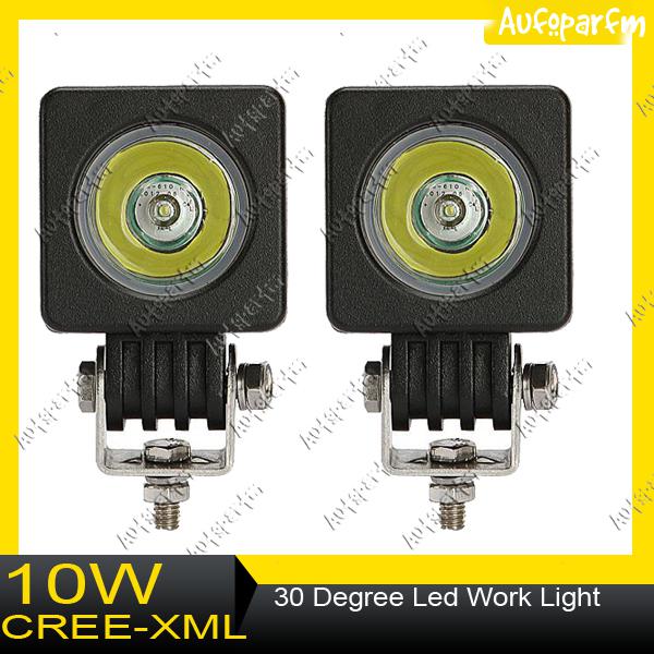 2x 10w cree xml led work light spot off-road lamp truck ute boat driving 4wd atv