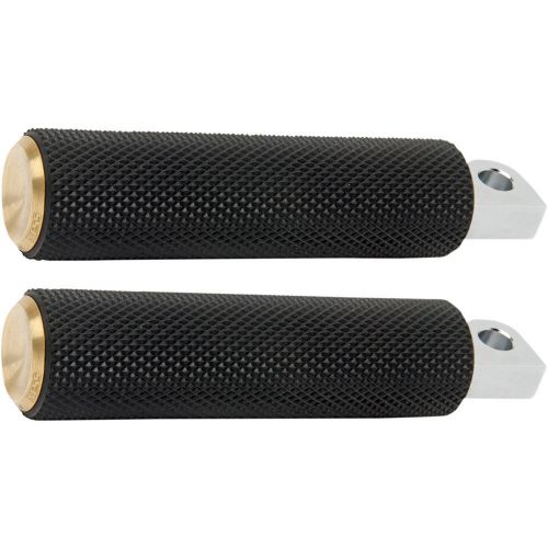 Arlen ness brass knurled foot pegs for harley softail dyna sportster fl fx