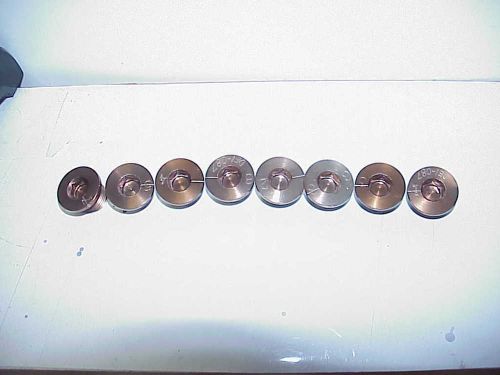 8 gold billet aluminum o-ringed port plugs -08 an nascar sb2.2 chevy  dodge