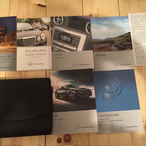 2012 mercedes benz slk class slk350 slk63 amg complete owners manual oem set