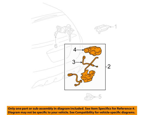 Toyota oem 03-08 matrix liftgate-lock 6935002020