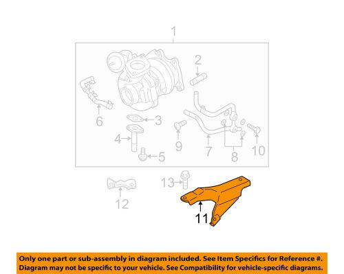 Subaru oem 02-10 impreza-turbocharger stay 14421aa021