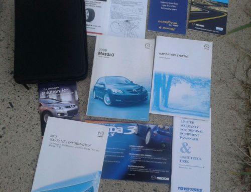 2009 mazda 3  owners manual complete with navigation