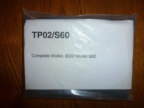 2002 volvo s60 owner&#039;s manual new complete wallet set