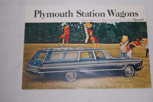 1965 plymouth station wagons dealer brochure, fury, belvedere, valiant