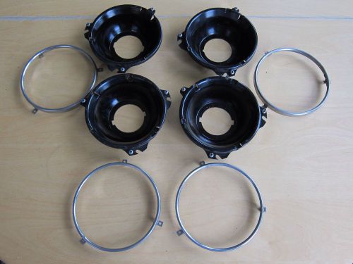 Mercury nos headlight buckets and chrome bezels d3mb-47-a nos