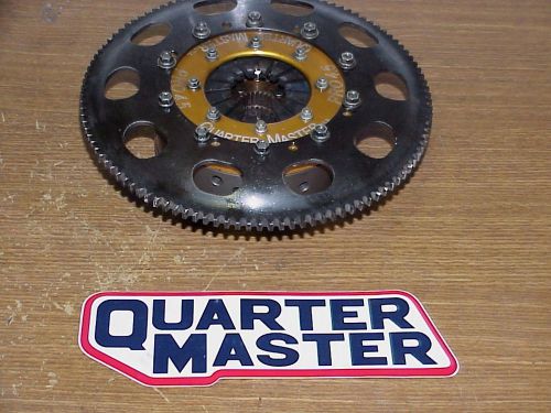 Quarter master ford pro 4.5&#034; triple disc 26 spline clutch &amp; flywheel ring gear