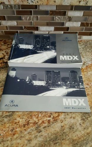 2007 acura mdx owner&#039;s manuals