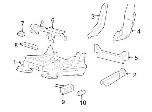 Ford oem seat track cover 4l3z18672a28aac image 3