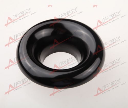 3&#034;76.2mm universal velocity stack for cold engine air intake/turbo horn black b