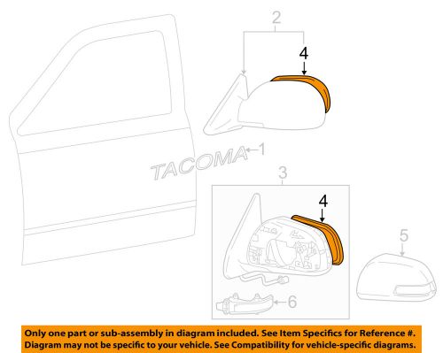 Toyota oem 07-11 tacoma outside mirrors-front door-mirror glass left 8790904190