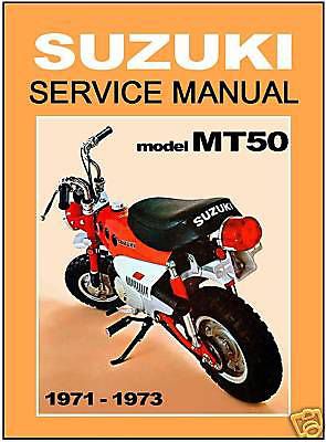 Suzuki workshop manual mt50 1971 1972 &amp; 1973 service &amp; repair mt50r mt50j mt50k