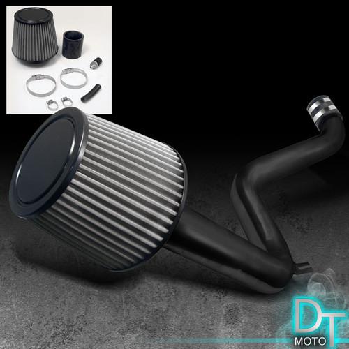 Stainless washable cone filter + cold air intake 90-93 honda accord blk aluminum