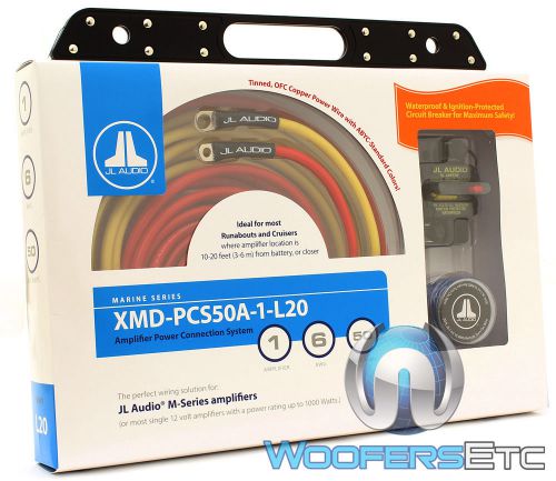 Jl audio xmd-pcs50a-1-l20 6 awg 12-volt marine power amplifier connection wires