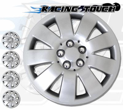 4pcs set 15" inches metallic silver hubcaps wheel cover rim skin hub cap #721