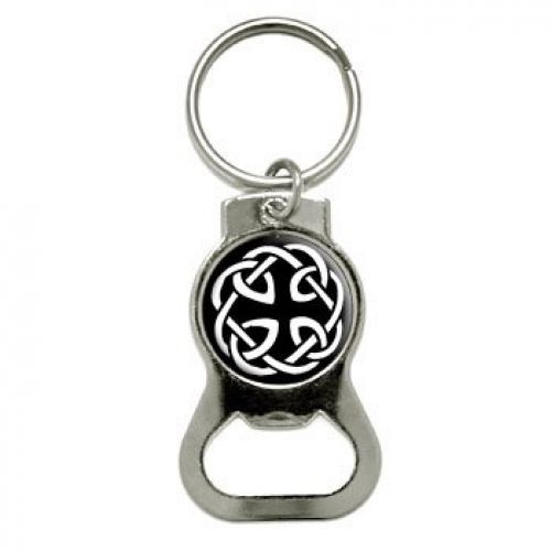 Graphics and more celtic knot bottle cap opener keychain (kb0789)