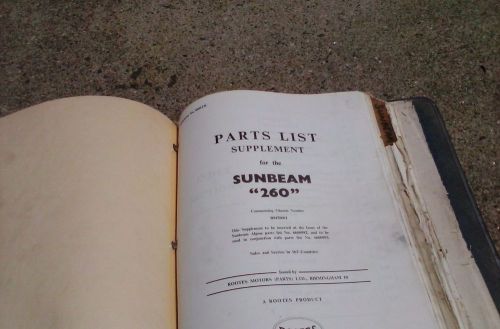 Sunbeam tiger parts manual