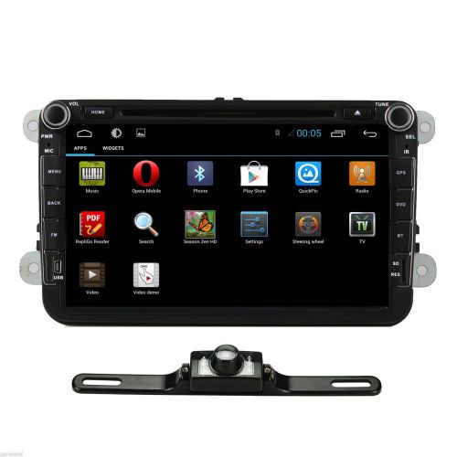 8&#034;android 4.4 car stereo dvd player gps navi bt+camera for vw jetta passat golf