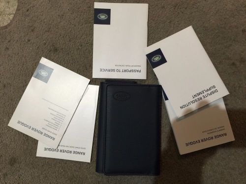 2015 land rover evogue owners manual w/case