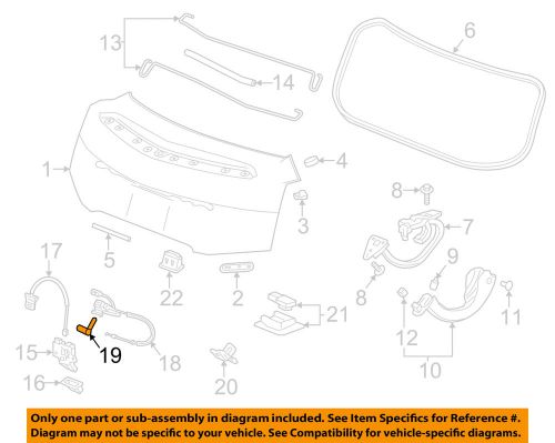 Cadillac gm oem 14-16 elr trunk lid-key 25995382