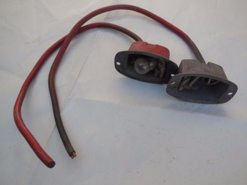 Porsche 356 b / c license plate light bulb holders original hella