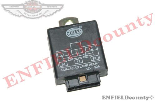 Genuine hella dual head lamp relay unit 12v 30 amp 6 blade socket unit @ ecspare