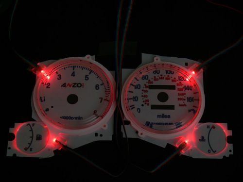 95-99 mitsubishi eclipse (non-turbo) 7 color smd glow gauge