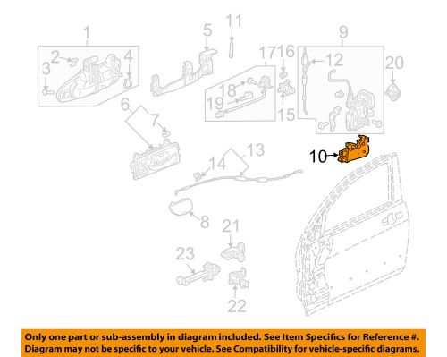 Honda oem front door-lock actuator 72115s6aj01