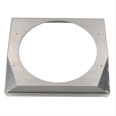 Summit racing fan shroud aluminum natural 14" diameter 1.25" depth universal ea