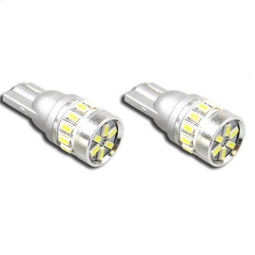 2 x t10 led w5w 194 501 2825 18-smd 3014 car interior parking light bulbs white