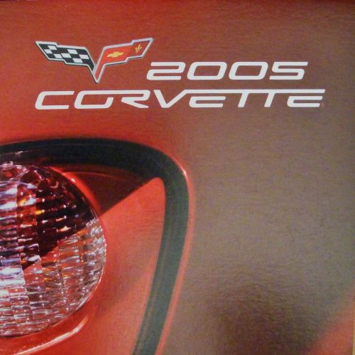 Corvette 2005 - 1st c6 dealer brochure poster - 2004 naias chevrolet- ls2 coupe