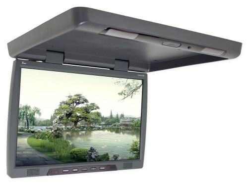 Tview t206ir 20&#034; thin flip down tft car / truck video monitor / ir transmitter