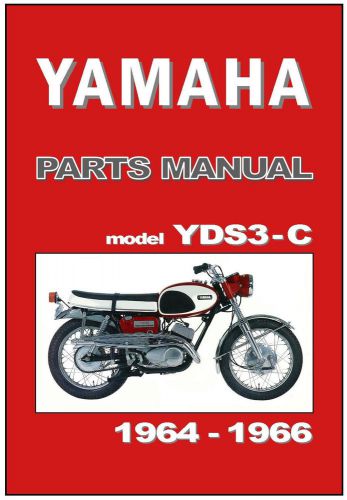 Yamaha parts manual yds3 yds3c yds3-c 1964 1965 1966 spares catalog list