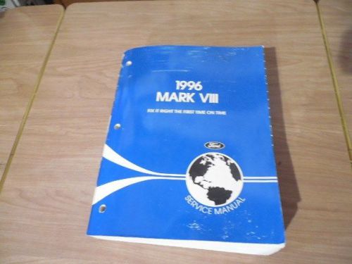 1996 lincoln mark viii factory ford shop service manual complete