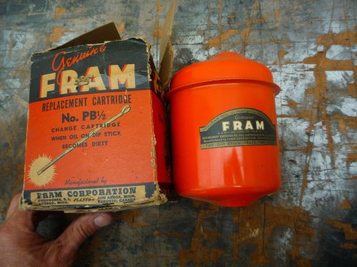 Nos fram pb1/2 oil filter vintage dodge chrysler mopar desoto plymouth chevrolet