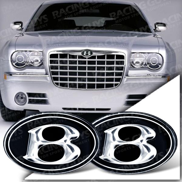 Big b bentley style look plastic emblem decal upgrade kit set chrysler 300 sedan