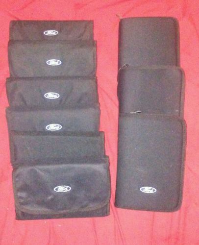 Lot of 9 ford f-150 &amp; f-250 super duty complete owners manual sets with case ++