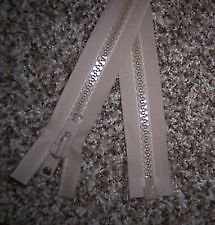 Bimini top marine canvas ykk zipper #10 - beige 60&#034; free top stop and shipping