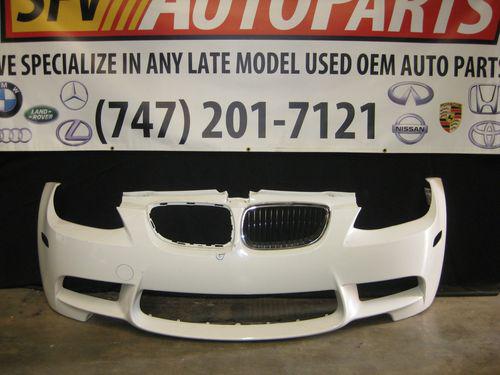 Bmw m3 front bumper 2007 2008 2009 2010 2011 2012 51117899831 white oem