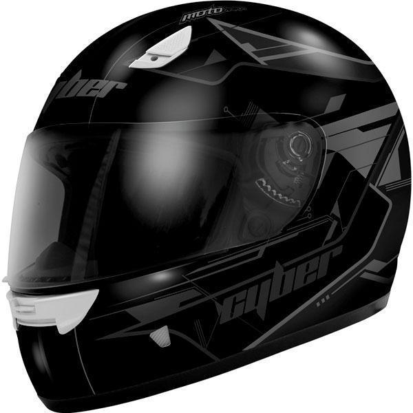 Cyber us-39 motorcycle helmet matte black 2xl/xx-large