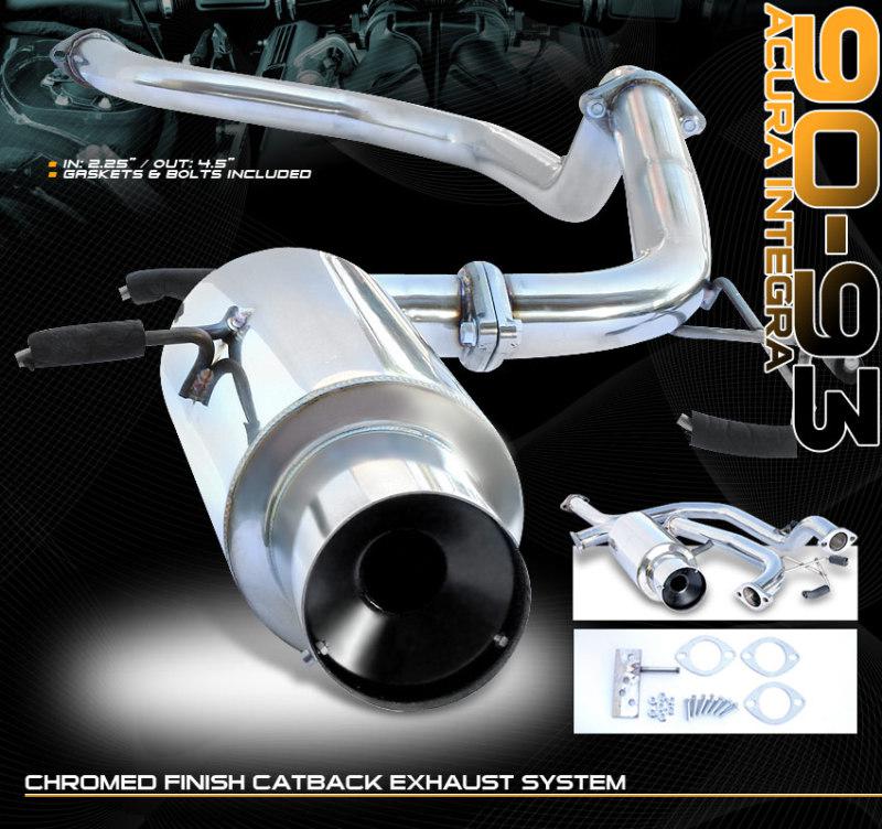 92 93 acura integra catback exhaust n1 muffler gs ls rs stainless steel jdm new